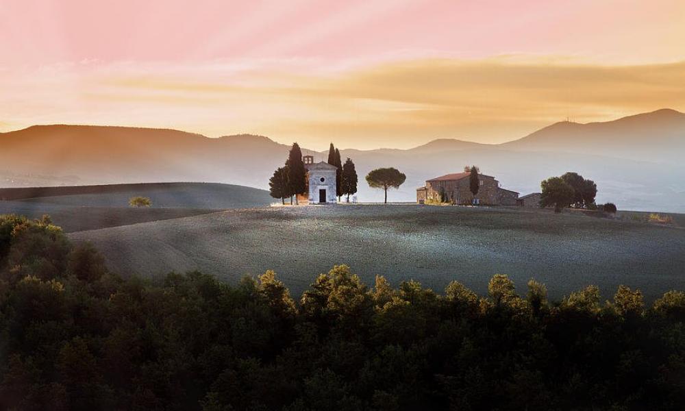 Vitaleta on the road from Pienza to San Quirico